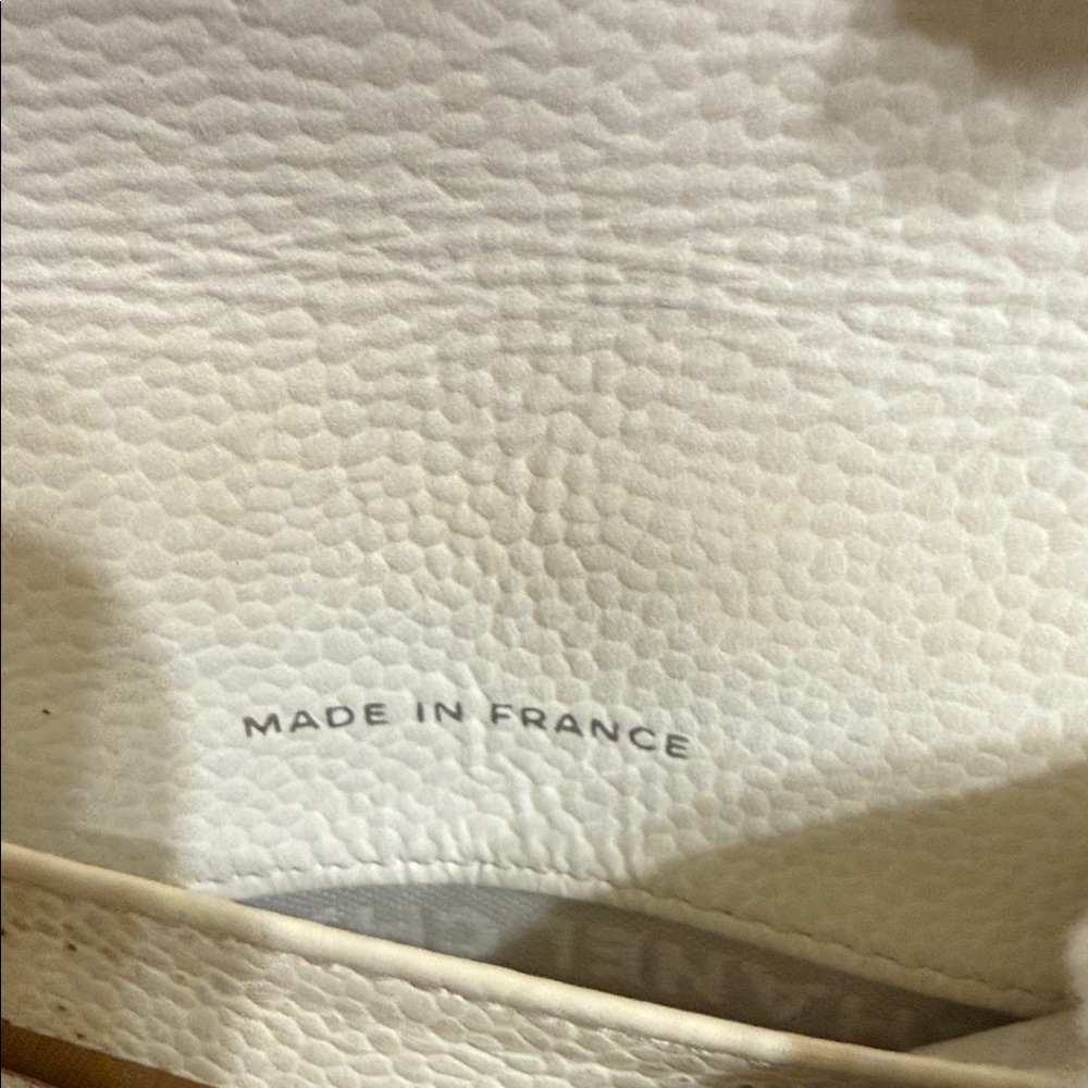CHANEL Ivory Grained Leather Wild Stitch Wallet - Picture 6 of 13